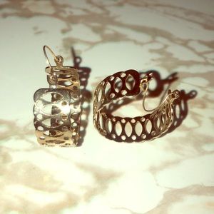 Beautiful hoop earrings